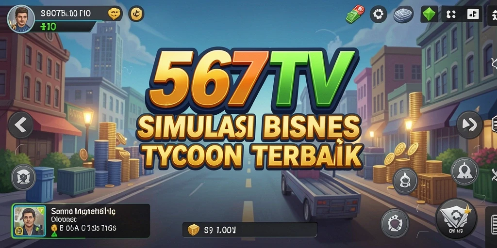 Tampilan gameplay seru dari 567TV yang menguji strategi bisnis Anda.