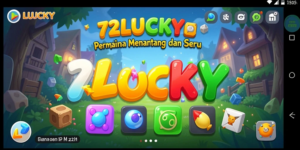 Screenshot gameplay 72LUCKY menampilkan teka-teki menarik dan menantang.