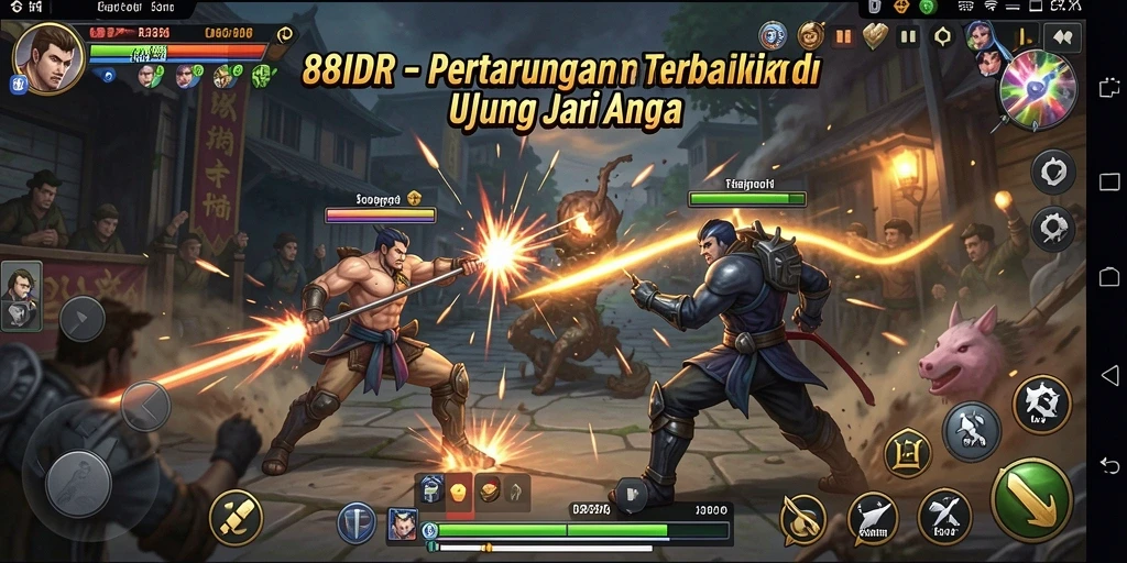 Tampilan screenshot 88IDR dengan aksi pertarungan yang seru.