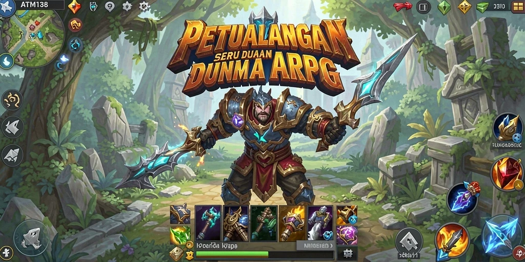 Tangkapan layar utama menampilkan aksi seru dalam permainan ARPG.