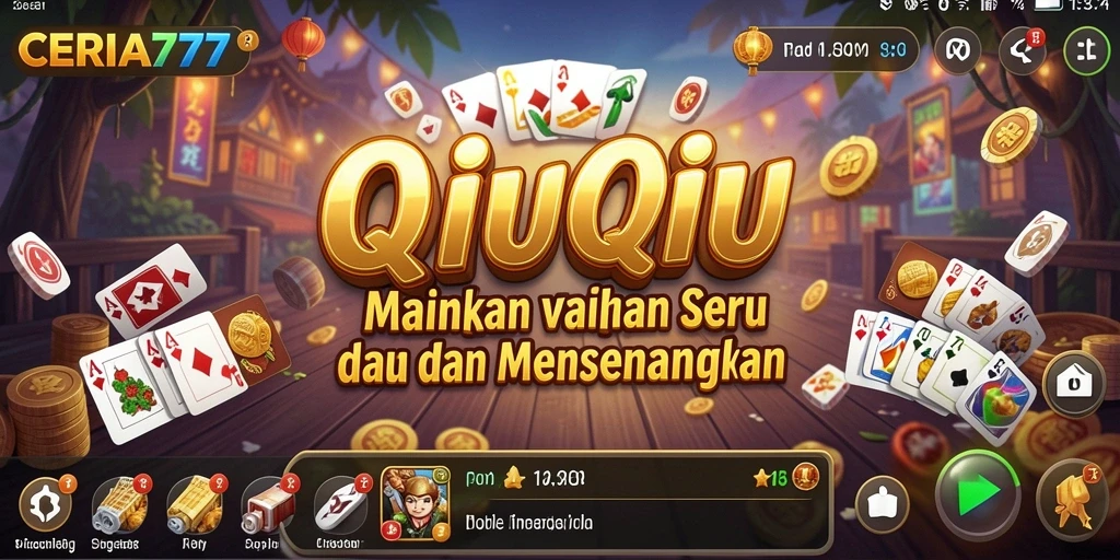 Tampilan gameplay QiuQiu yang seru dan menarik.