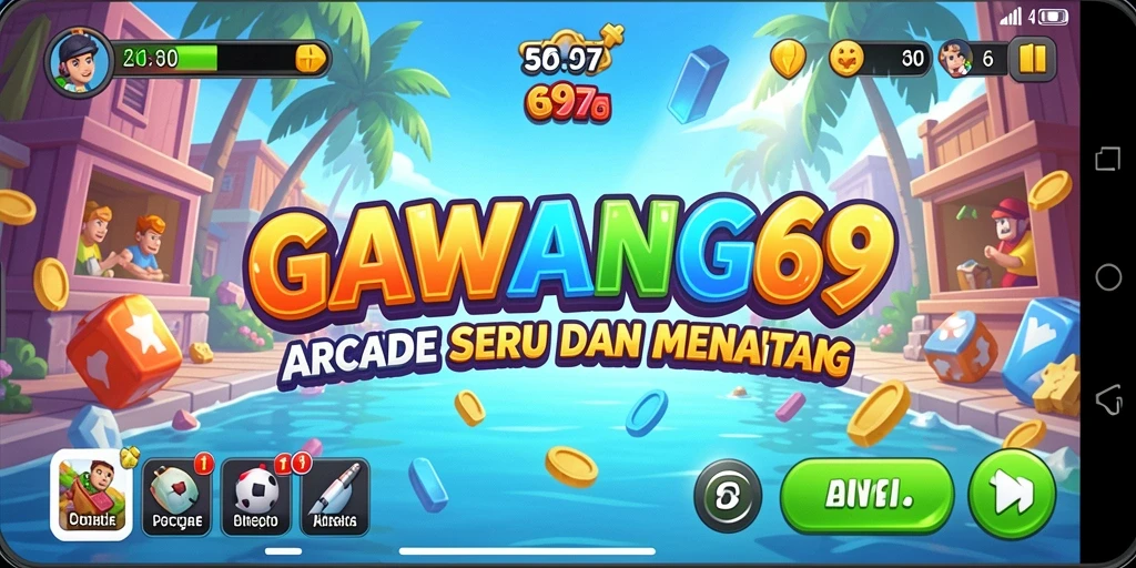 Screenshot utama GAWANG69 menampilkan serunya gameplay Arcade.