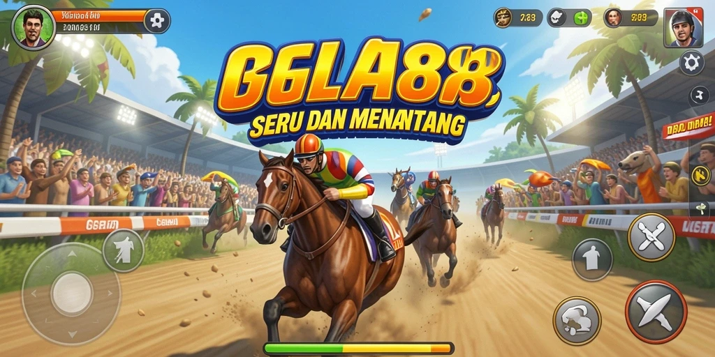 Tampilan gameplay GG288 yang mendebarkan dalam balapan.