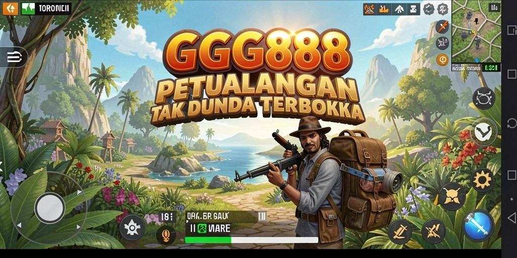 Tampilan gameplay GGG888 yang luar biasa di dunia terbuka.