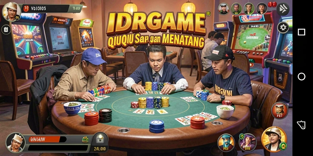 Screenshot gameplay seru saat bermain QiuQiu dalam IDRGAME.