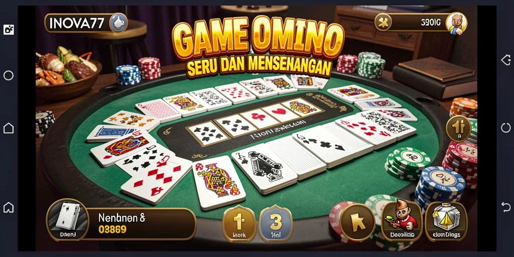 Tampilan gameplay domino yang menarik dan interaktif.