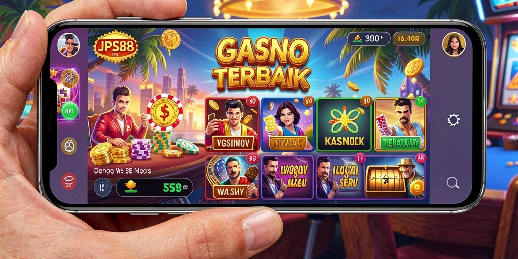 Tampilan antarmuka permainan Kasino yang menarik dan interaktif.