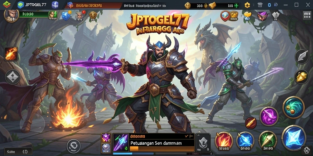 Tampilan laga seru dari gameplay JPTOGEL77.