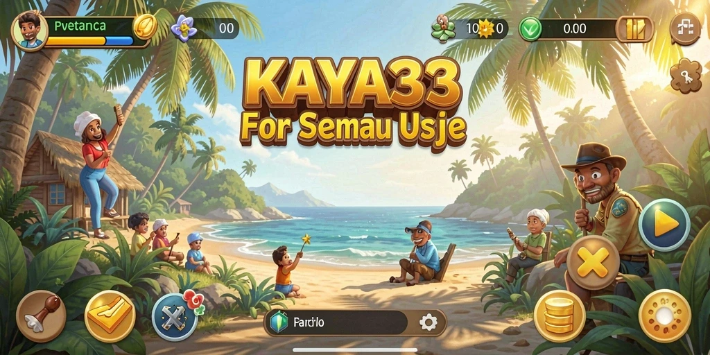 Tampilan gameplay KAYA33 yang ceria dan interaktif.