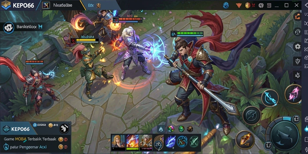 Tampilan gameplay seru dan dinamis di KEPO66.