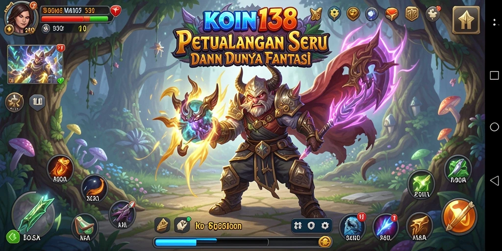 Tangkapan layar gameplay KOIN138 yang menampilkan aksi petualangan seru.