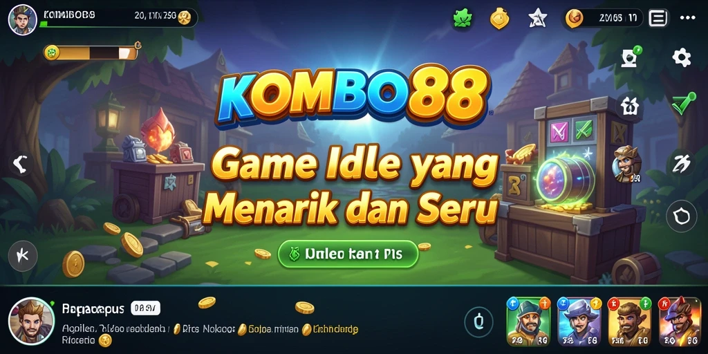 Tampilan gameplay KOMBO88 yang menarik dan penuh warna.
