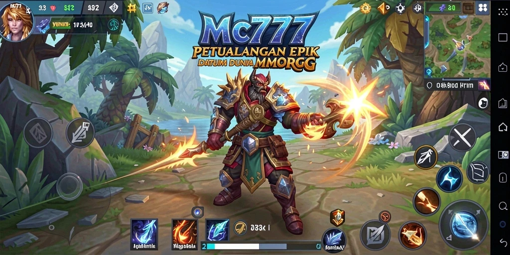 Screenshot gameplay MC777 yang menarik dalam dunia MMORPG.