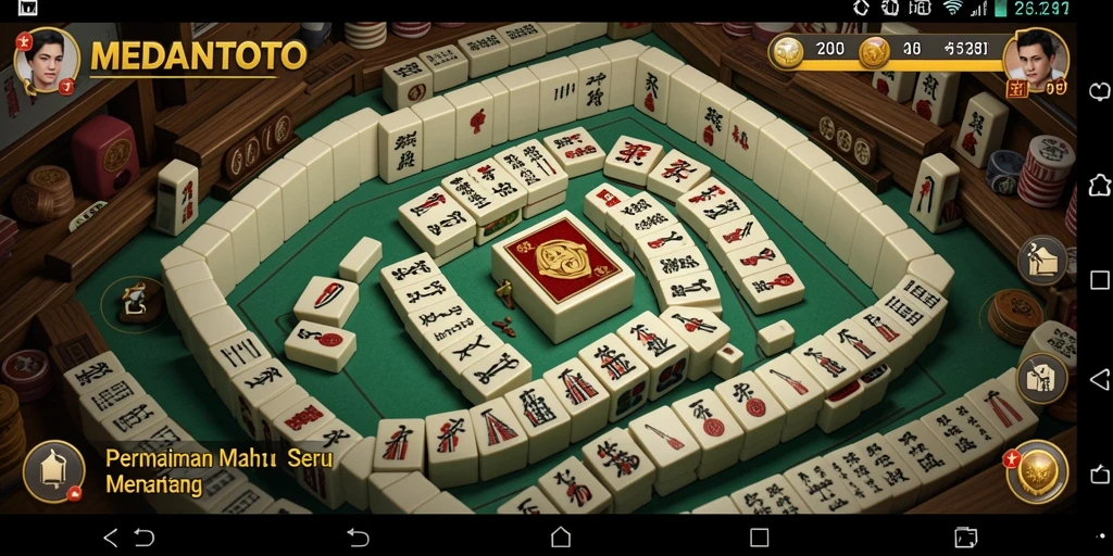 Gameplay seru dan menantang dari MEDANTOTO dalam Mahjong.