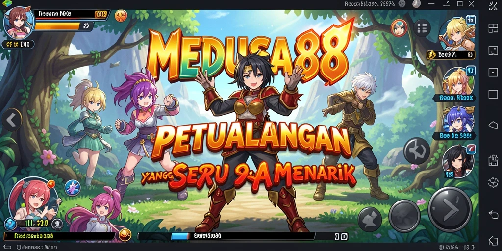 Screenshot gameplay MEDUSA88 menampilkan aksi seru dalam dunia Anime.