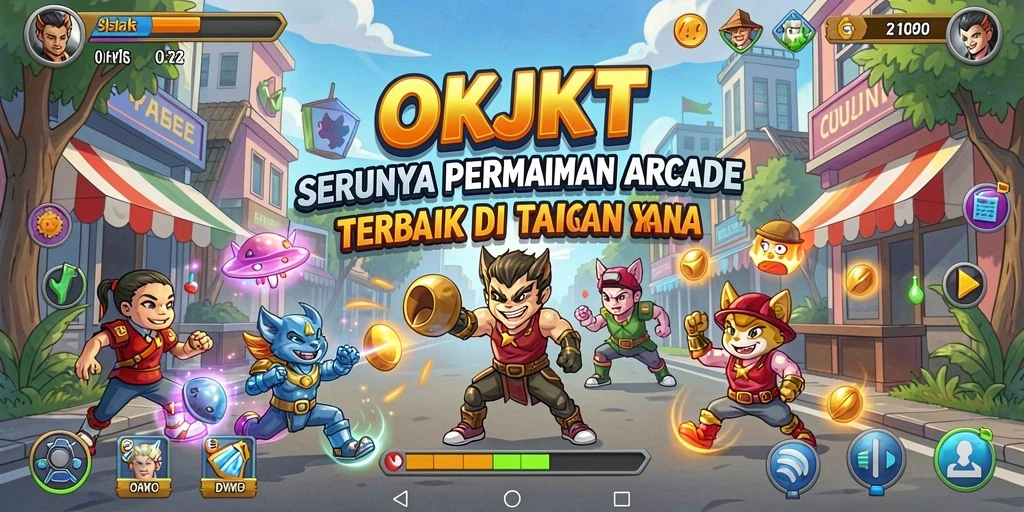 Screenshot OKJKT menampilkan gameplay seru di level penuh tantangan.