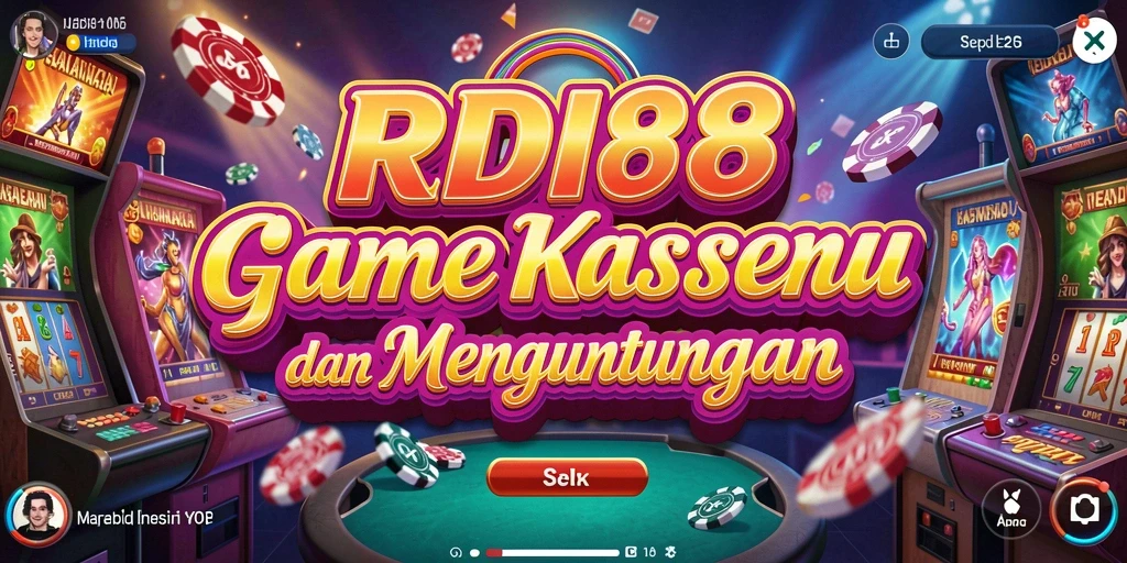 Screenshot RDI88 menunjukkan gameplay seru dan interaktif dari berbagai permainan Kasino.
