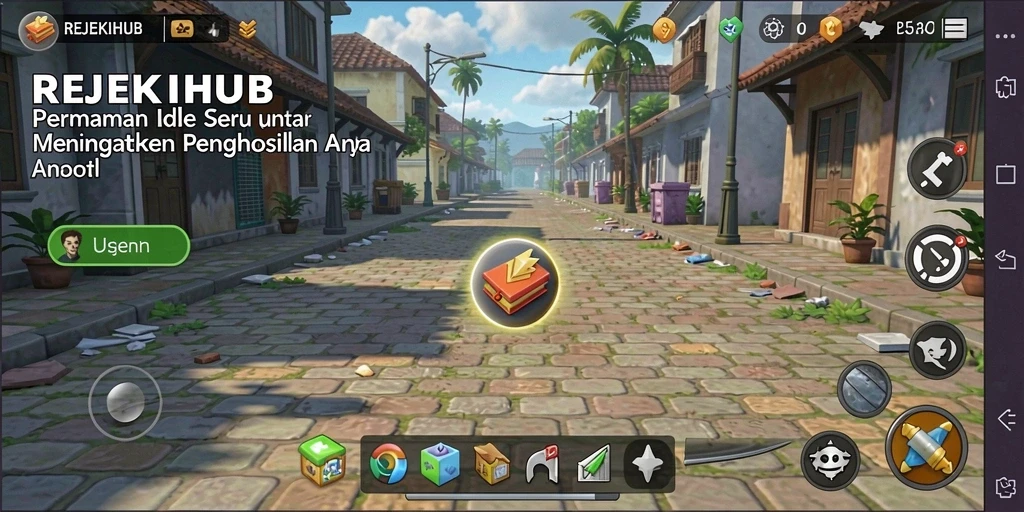 Tangkapan layar gameplay <strong>REJEKIHUB</strong> yang menggambarkan proses pengumpulan kekayaan.