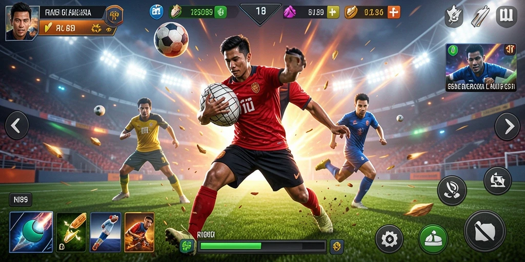 Tampilan gameplay seru dan kompetitif dalam RI889.