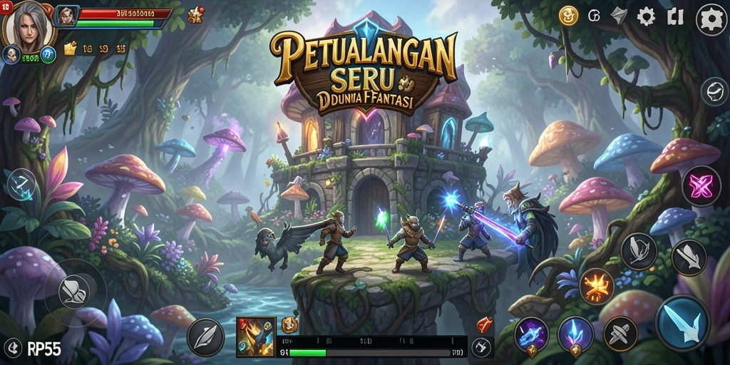 Gameplay menarik di dunia fantasi menunggu Anda.