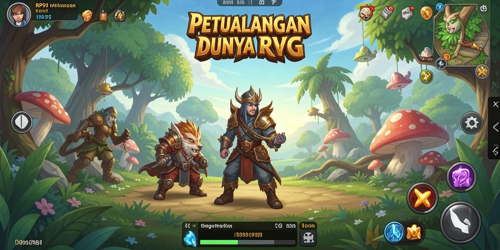 Tampilan menawan dari RPG dengan petualangan seru dan karakter unik.