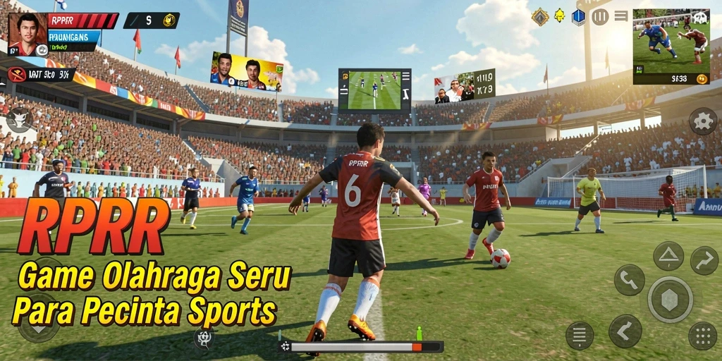 Screenshot menampilkan gameplay mendebarkan RPRR dengan aksi olahraga seru.