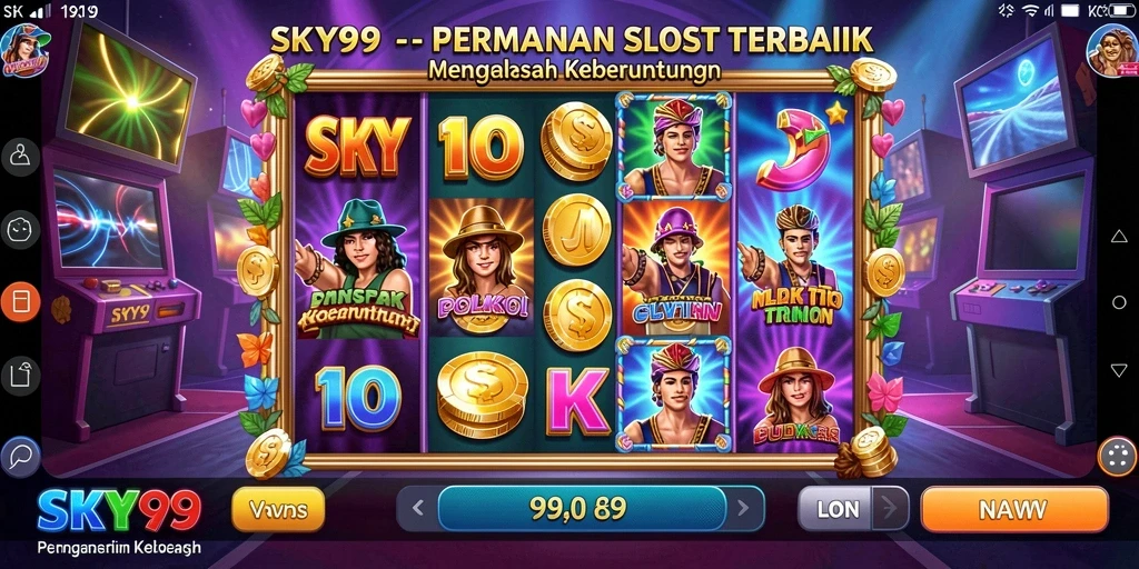 Tampilan seru dari permainan slot dengan fitur menarik.