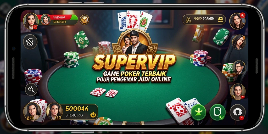 Screenshot gameplay SUPERVIP yang menampilkan aksi Poker yang menarik.