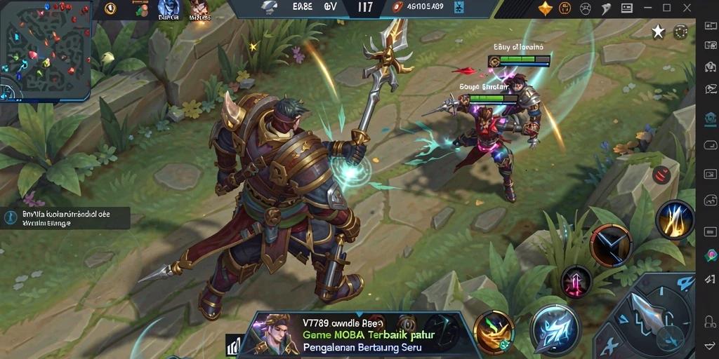Screenshot gameplay VT789 menampilkan aksi seru dalam pertandingan MOBA.