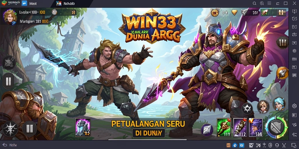 Tangkapan layar gameplay WIN33 yang menampilkan aksi petualangan seru.